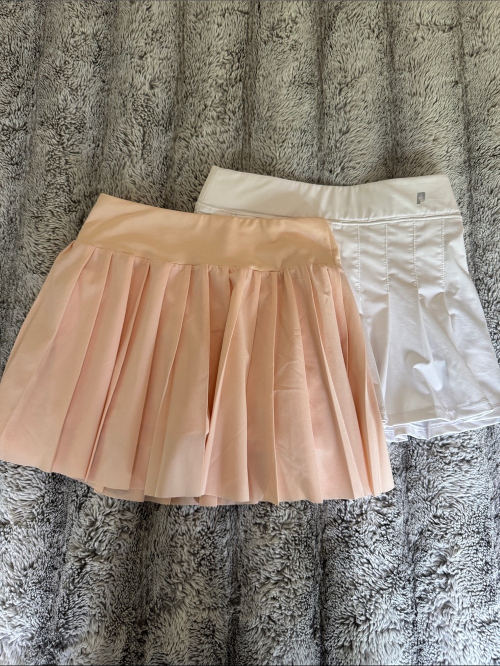 Girls Athletic Tennis Skirt Bundle w/ Compressions shorts – 2 Pieces – Size 8-9